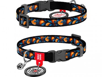 COLLAR (Коллар) - WAUDOG Nylon, Ошейник нейлон пластиковый фастекс с QR паспортом 