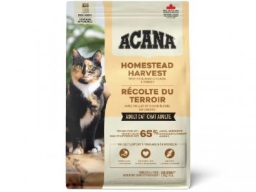Acana (Акана) - Homestead Harvest, Низкозерновой для кошек всех пород, птица, 4,5 кг