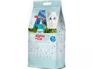 Alpine Cat (Альпин Кэт) - Силикагелевый наполнитель с ароматом океана, 24 л