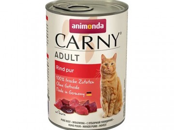 Animonda (Анимонда) - Carny Adult Pure Beef, Влажный корм для взрослых кошек с отборной говядиной, банка 400 г