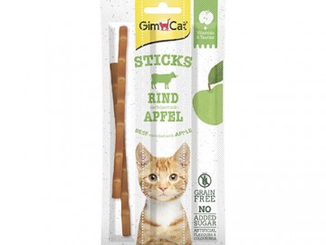 GimCat (ДжимКэт) - Лакомые палочки для кошек с телятиной и яблоком, 5 г (штучно)