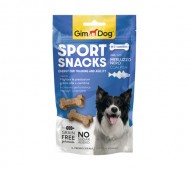 GimDog (ДжимДог) - Sport Snacks, Витаминизированное лакомство для дрессуры с мясом трески, 60 г