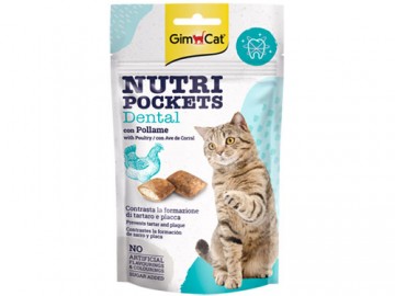 GimCat (ДжимКэт) - Nutri Pockets Dental, Подушечки для очистки зубов, 60 г