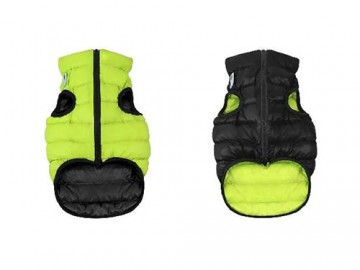 COLLAR (Коллар) - AIRYVEST, Куртка двухсторонняя, размер S, 40 см, салатово-черная, полиэстер