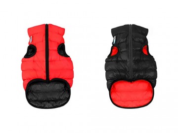 COLLAR (Коллар) - AIRYVEST, Куртка двухсторонняя, размер XS, 25 см, красно-черная, полиэстер