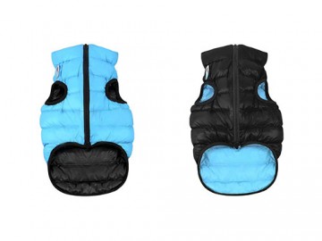 COLLAR (Коллар) - AIRYVEST, Куртка двухсторонняя, размер XS, 25 см, черно-голубая, полиэстер