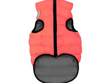 COLLAR (Коллар) - AIRYVEST, Куртка двухсторонняя, размер M, 50 см, кораллово-серая, полиэстер