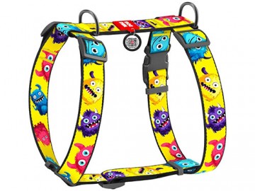 COLLAR (Коллар) - WAUDOG Nylon, Шлейка для собак анатомическая H-образная с QR-паспортом 