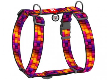 COLLAR (Коллар) - WAUDOG Nylon, Шлейка для собак анатомическая H-образная с QR-паспортом 