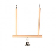 Trixie (Трикси) - Деревянные качели с колокольчиком для птиц, 12 × 13 см