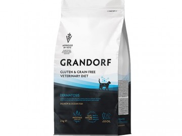 Grandorf (Грандорф) - VetDiet Dermatosis Fish, Сухой корм для кошек с заболеваниями кожи, с рыбой, 2 кг