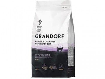 Grandorf (Грандорф) - VetDiet Hypoallergenic Rabbit, Сухой корм для кошек при пищевой аллергии, с кроликом, 2 кг