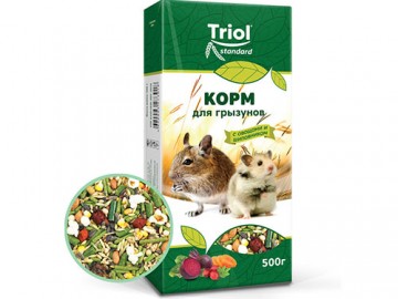 Triol (Триол) - Standard, Корм для грызунов с овощами и шиповником, 500 г