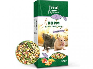 Triol (Триол) - Standard, Корм для грызунов с фруктами, 500 г