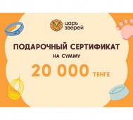 Подарочный сертификат на сумму 20 000 тенге