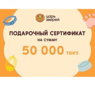 Подарочный сертификат на сумму 50 000 тенге