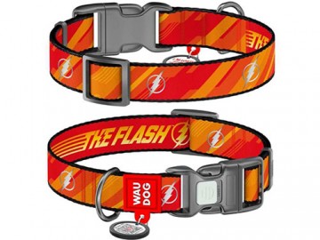 WAUDOG (Ваудог) - Nylon, Ошейник для собак c QR паспортом, светоотражающий, рисунок 