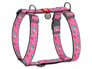 WAUDOG (Ваудог) - Nylon, Шлейка анатомическая H-образная с QR паспортом 