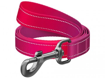 WAUDOG (Ваудог) - Nylon Mono, Поводок для собак, светоотражающий, S, ш 15 мм, дл 200 см, розовый