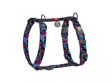 WAUDOG (Ваудог) - Nylon, Шлейка анатомическая H-образная с QR паспортом 