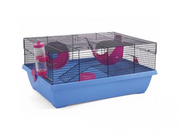 Triol (Триол) - Клетка 37001 для грызунов, синяя, 51 х 36,5 х 23,5 см