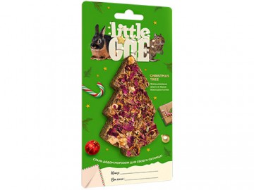Little One (Литл Ван) - Новогодняя елочка, Лакомство-игрушка для морских свинок, кроликов, шиншилл и дегу, 65 г