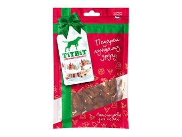 TiTBit (ТитБит) - Лакомство для собак Курочки ароматные Новогодняя коллекция, 80 г