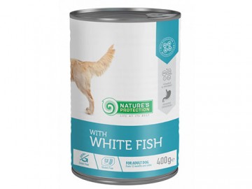 Nature's Protection (Нейчерлс Протекшн) - Sensible Digestion White fish, Влажный корм для взрослых собак с чувствительным пищеварением, c белой рыбой, 400 г
