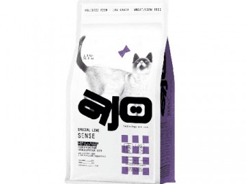 AJO (АЙО) - Cat Sense, Сухой корм для кошек с чувствительным пищеварением с олениной, 1,5 кг