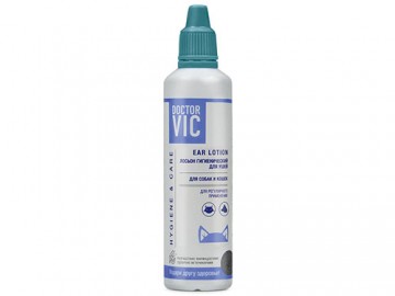 Doctor VIC (Доктор ВИК) - Лосьон для ушей кошек и собак с эфирными маслами, 60 мл