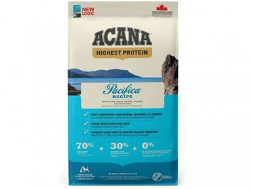 Acana (Акана) - Pacifica Dog, Беззерновой корм для собак всех пород, сельдь, скумбрия, камбала, 11,4 кг