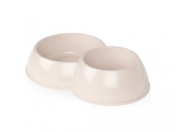 Альтернатива - Миска пластиковая двойная для кошек и собак, 500 + 350 мл