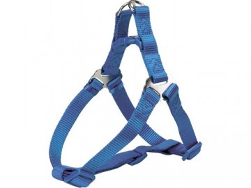 Trixie (Трикси) - Premium One Touch, Шлейка для собак, L:65-80 см/25 мм, королевский синий