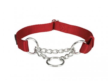 Trixie (Трикси) - Ошейник-удавка с металлической цепочкой, L-XL:45-70 см/25 мм, красный