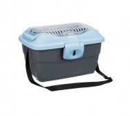 Trixie (Трикси) - Mini-Capri, Переноска для грызунов, 40 x 22 x 30 см, светло-серая/синяя