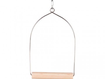 Trixie (Трикси) - Деревянные качели с карабином для птиц, 15 х 27 см