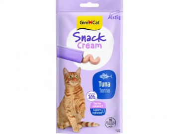 GimCat (ДжимКэт) - Snack Cream with Tuna, Кремовое лакомство для кошек с тунцом, 15 г (штучно)