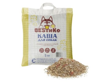 СибАГРО - Каша для собак №7 ячневая с овощами, 5 кг