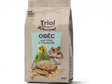Triol (Триол) - Original, Корм для птиц и грызунов овёс, 450 г