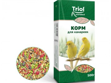 Triol (Триол) - Standard, Корм для крупных и средних попугаев, 500 г