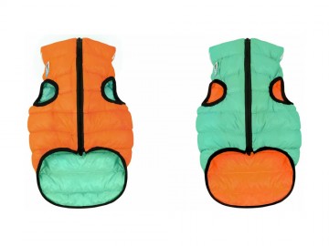 COLLAR (Коллар) - AIRYVEST LUMI, Куртка двусторонняя, светящаяся, размер M 35, салатово-оранжевая