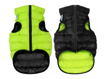 COLLAR (Коллар) - AIRYVEST, Куртка двусторонняя, размер S 30, салатово-черная, полиэстер