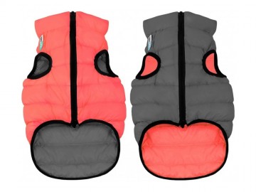 COLLAR (Коллар) - AIRYVEST, Куртка двусторонняя, размер S 40, кораллово-серая, полиэстер