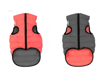 COLLAR (Коллар) - AIRYVEST, Куртка двусторонняя, размер M 40, кораллово-серая, полиэстер