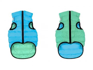 COLLAR (Коллар) - AIRYVEST, Куртка двусторонняя, размер XS 25, салатово-голубая, полиэстер