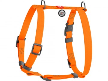 WAUDOG (Ваудог) - Waterproof, Шлейка водостойкая анатомическая H-образная с QR паспортом, XL, ш 40 мм, A 60-98 см, B 69-110 см, красный