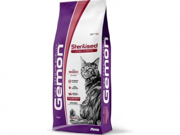 Gemon (Джимон) - Cat Sterilised with Beef, Сухой корм для взрослых стерилизованных кошек, с говядиной, 7 кг
