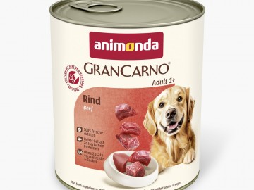 Animonda (Анимонда) - GranCarno Original, Беззерновой влажный корм для взрослых собак с говядиной, банка 800 г