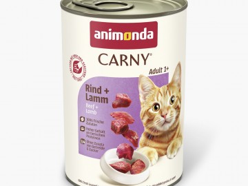 Animonda (Анимонда) - Carny Adult, Влажный корм для взрослых кошек с говядиной и ягненком, банка 400 г