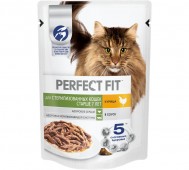 Perfect Fit (Перфект Фит) - Влажный корм для стерилизованных кошек старше 7 лет, с курицей в соусе, пауч 75 г
